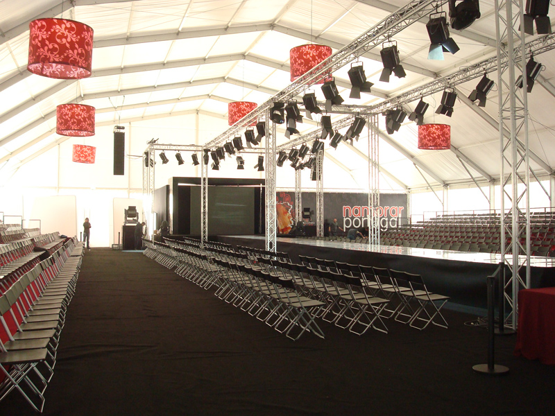 Tenda para eventos de moda